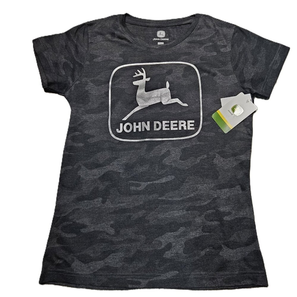 John Deere Dark Camouflage Tee Women's Medium